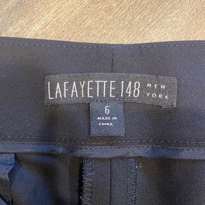 Lafayette 148 Delancey Pant Stretch Wool Wide Leg Trouser Size 6